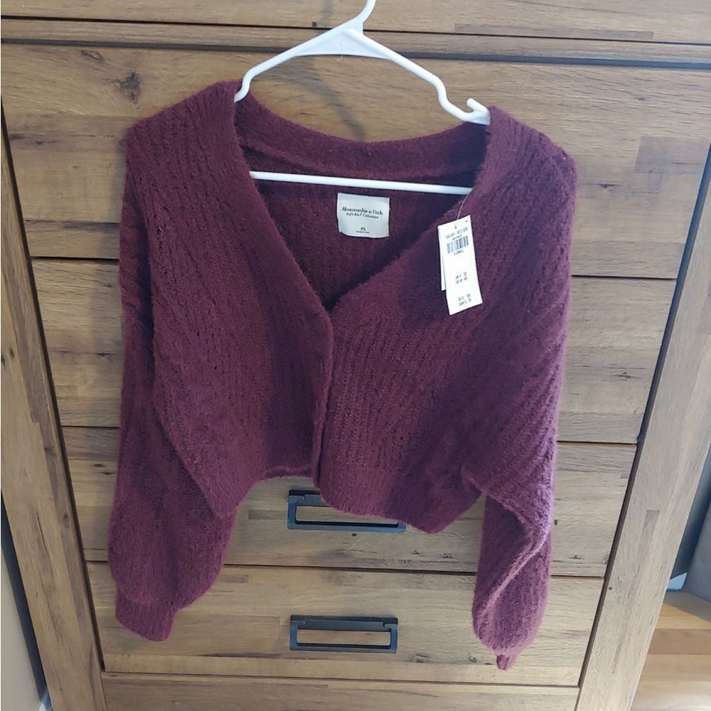 Abercrombie and Fitch cropped eyelash cardigan XS